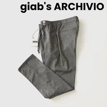 [ 미사용 ] giabs 자브스 마사초 영구 크리즈 울 플란넬 팬츠