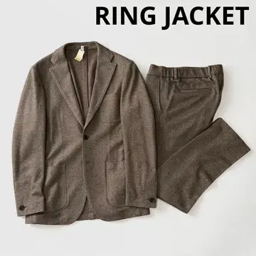 링 재킷 실크 캐시미어 수트 44