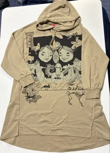 그라니프 graniph 마츠모토 타이요 콜라보 후드티 롱 후드티 원피스