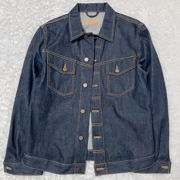 미사용급 다크 네이비 누디진 데님 자켓 케니 M