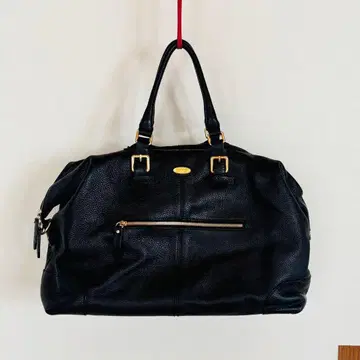 BRIC'S/브릭스 블랙 가죽 보스턴 백 2way