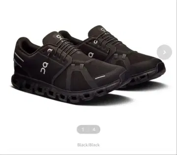 [택 포함 미사용 새상품] On Cloud 6 블랙 스니커즈 온 신발