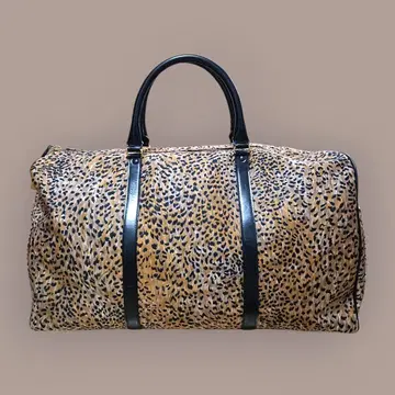 새상품급 레오나르 보스턴 백 레오파드 무늬 대용량