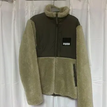 PUMA 플리스 자켓 올리브 베이지