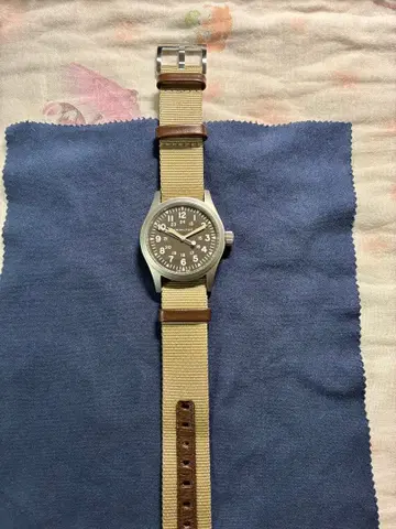 해밀턴 카키 필드 메카니컬 수동 와인딩 38mm