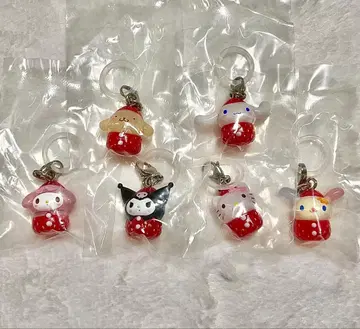 산리오 딸기 메지루시 액세서리 컴플리트 6개 세트