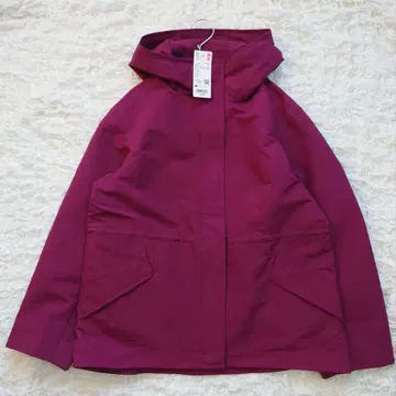 택 포함 새상품 유니클로 UNIQLO 유틸리티 후드티 M 와인