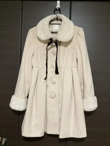 핑크색 원피스풍 코트 M