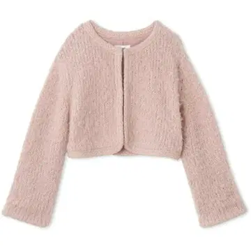 SNIDEL 퍼 라이크 니트 자켓