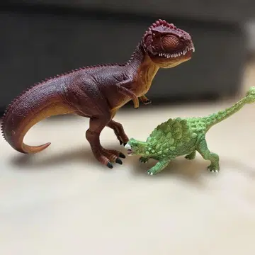 Schleich 화산 대폭발! 다이노 어드벤처 공룡 피규어 2체만.