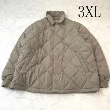 UNIQLO 유니클로 퍼프 테크 퀼팅 자켓 베이지 3XL