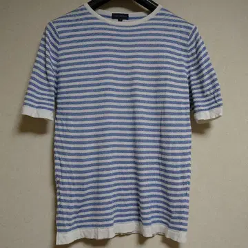 JOHN SMEDLEY 스트라이프 니트 T셔츠 남성용 M