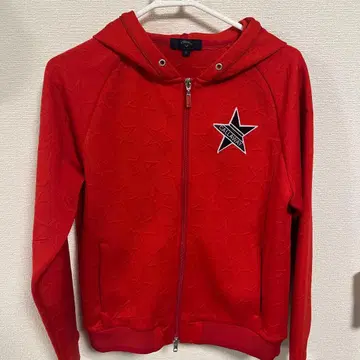 캘러웨이 후드 부착 레드 자켓 M