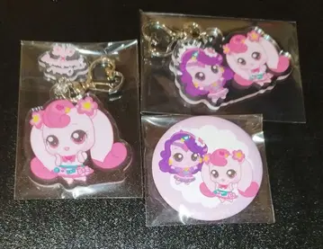 캐치! 티니핑 x 시나코 캔뱃지 아크릴 키링 세트 하츄핑