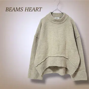 빔즈 모크넥 니트 스웨터 드롭 숄더 루즈핏 F