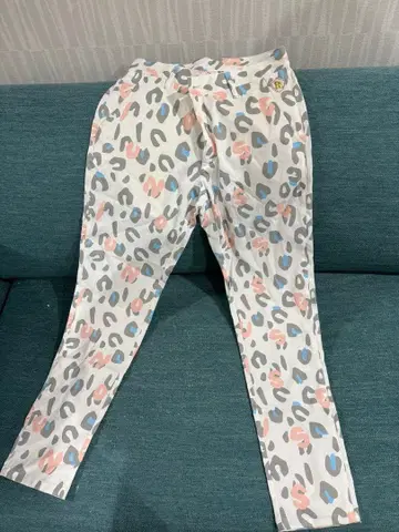 RUSSELUNO 레오파드 무늬 캐주얼 팬츠 사이즈 1