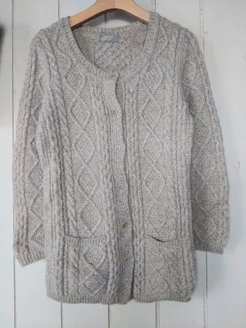 MARGARET HOWELL 아란 편직 니트 가디건