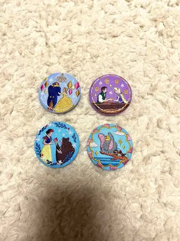 디즈니 자수 배지 4개 세트