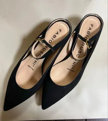 FABIO RUSCONI 블랙 뮬 35 1/2