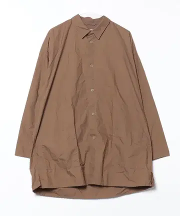 PUBLIC TOKYO 프론트 테이프 셔츠 코트 브라운 SIZE 1