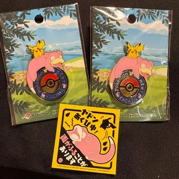 포켓몬 센터 카가와 카가와 한정판 피카츄 야돈 로고핀즈 핀 배지