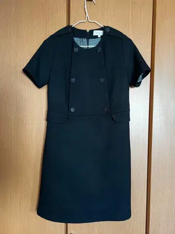 PAUL & JOE 블랙 무릎 기장 원피스 36