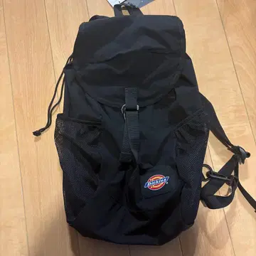 Dickies 블랙 메쉬 포켓 백팩