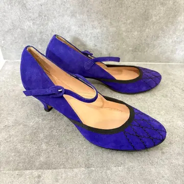 [컨디션 최상] 레페토 멜리 제인 스웨이드 펌프스 천연 가죽 24.5cm