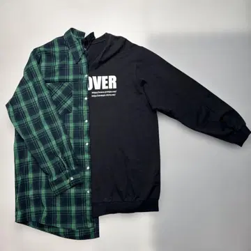 원스포 하프&하프 원피스 그린&네이비 M 사이즈