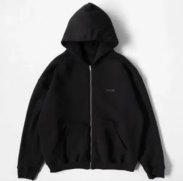 700fill Zip Up Hooded sweatshirt Black