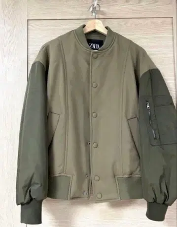 ZARA 시착만 한 새상품 MA-1 오버 피크 블루종