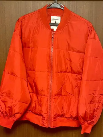 빨간색 봄버 자켓 여성용