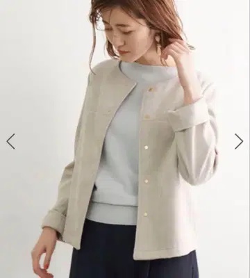 로페피크닉 마쉬멜로우 터치 노카라 블루종 M 사이즈