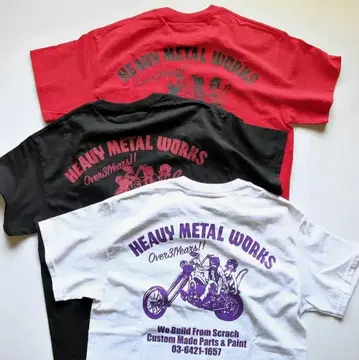 샘스 모터 사이클 화이트 T셔츠 새상품