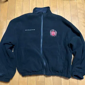 플리스 나일론 자켓 블랙