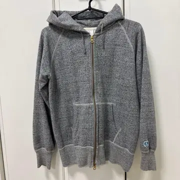 그레이 풀 집업 후드티