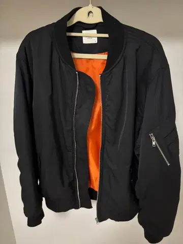 블랙 MA-1 플라이트 자켓 M