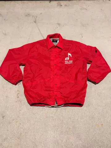 나일론 자켓 레드 빈티지