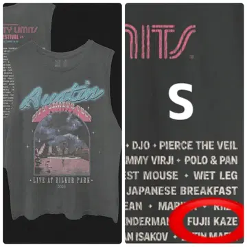 정품 Austin City Limits 2025 페스티벌 후지이 카제