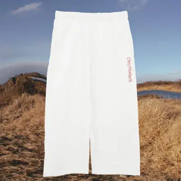 DWS 12oz 'HOMETOWN' SWEAT PANTS_White