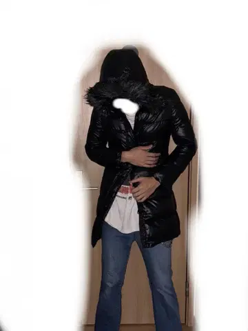 헤이세이 갸루 y2k 퍼 다운 자켓 광택 그런지 헤이세이 여아 두툼함