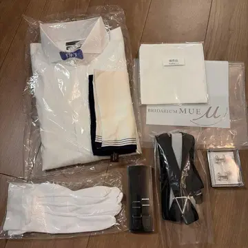 결혼식 신랑 세트 6점 윙 셔츠 잡화