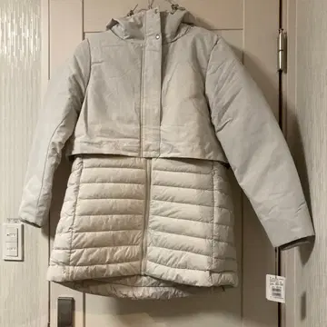 후드 부착 다운 자켓 충전솜 MEDOC 야마다야 아이보리 새상품