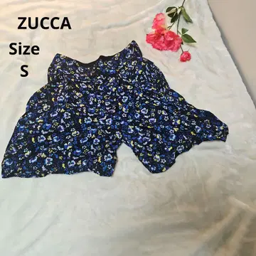 [ 오샤레 ZUCCA ] 파랑 꽃무늬 숏팬츠 사이즈 S