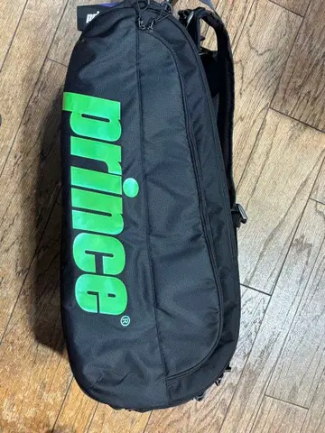 프린스 테니스 라켓 백 블랙/그린 12개입