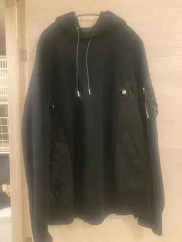 sacai Sponge Sweat x Nylon Twill Hoodie