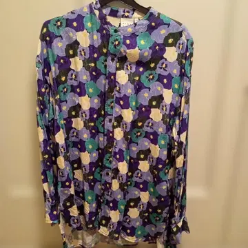 니코앤드 케이타 마루야마 팬지 블라우스 꽃무늬 플라워