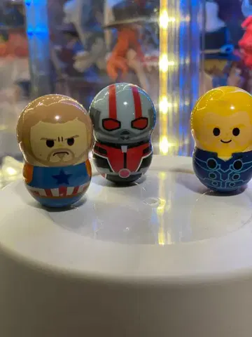 아메리칸 코믹스 marvel 쿠너츠 일어나는 피규어 3세트