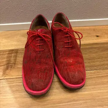 JUCO 빨간색 레이스업 슈즈