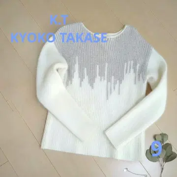 K.T KYOKO TAKASE 복슬복슬 니트*바이컬러 절개 풀오버
